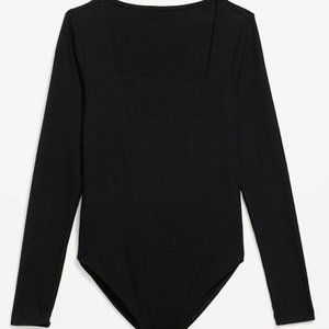 Square Neck Bodysuit - Black (never worn)